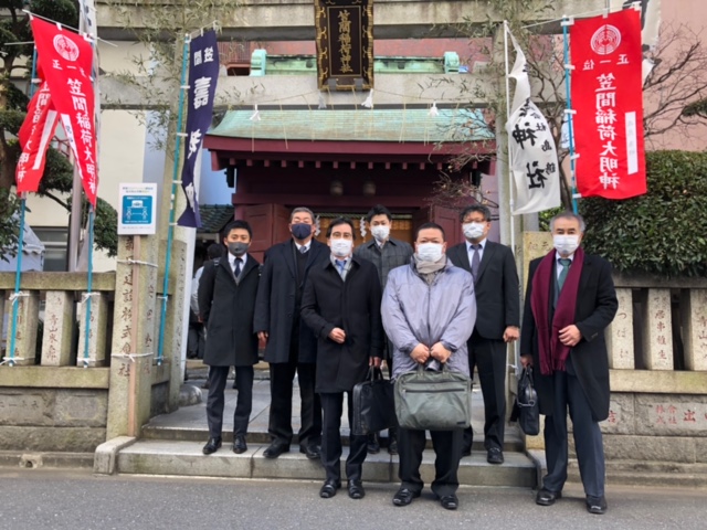 1年の工事の安全を祈願しました。