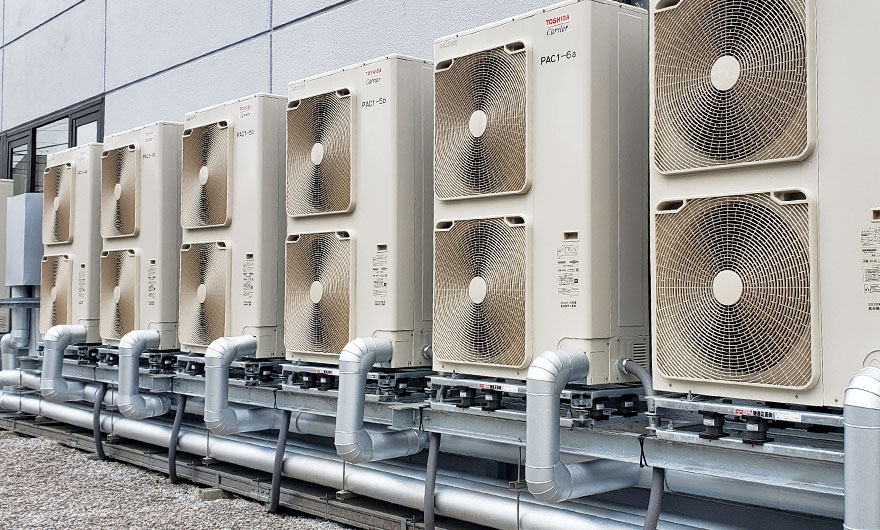 Air conditioning equipment construction